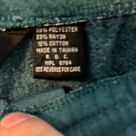 DIOR SWEATPANTS ELASTIC CUFF BOTTOMS GREEN SIZE XL